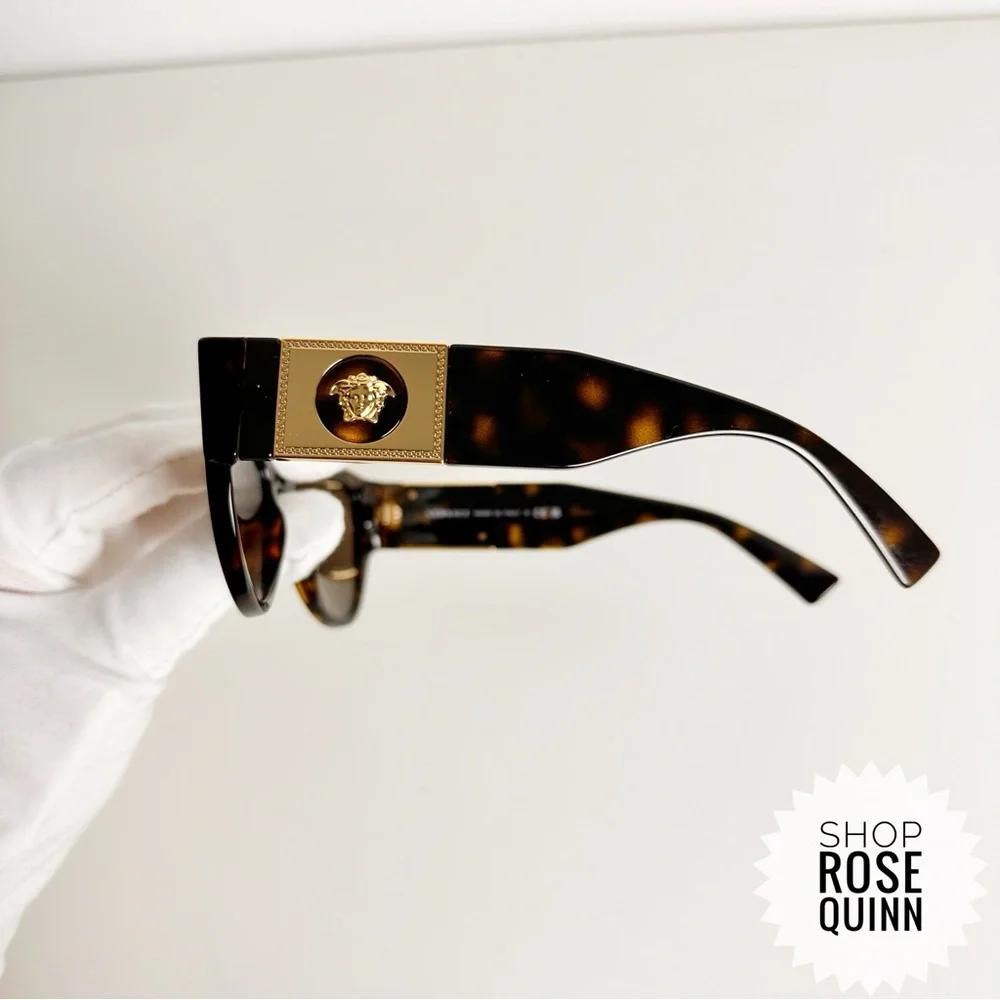 LOW START SALE - VERSACE | Havana Sunglasses NWT - Picture 4 of 9